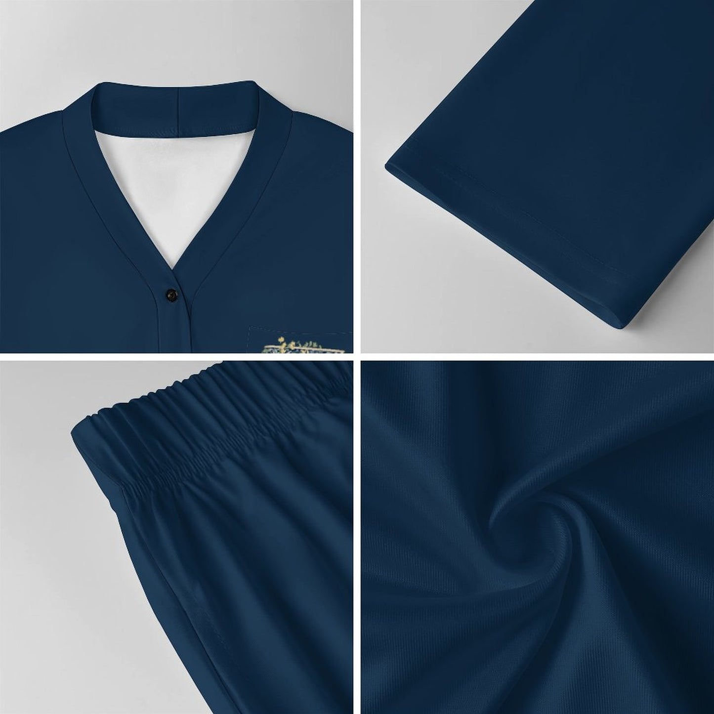 Comfy Women's V-Neck Pajama Set- Letter Z