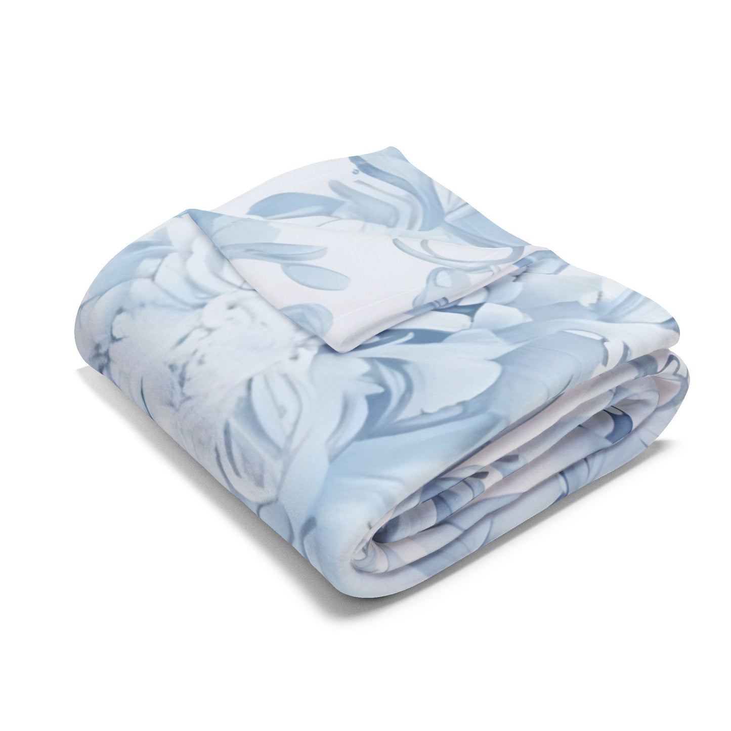 Personalized Floral Initial Arctic Fleece Blanket, Cozy Home Decor, Gift for Her, Nursery Accent, Wedding Present, Monogrammed Throw