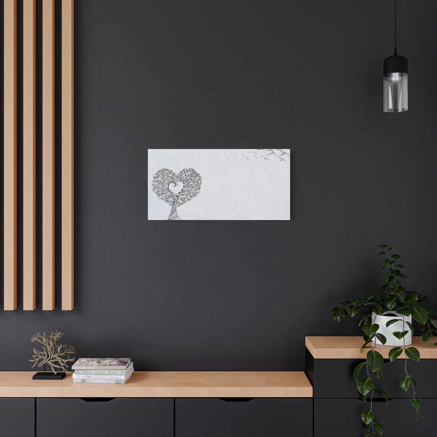 Matte Canvas, Stretched, 1.25" - Heart Tree