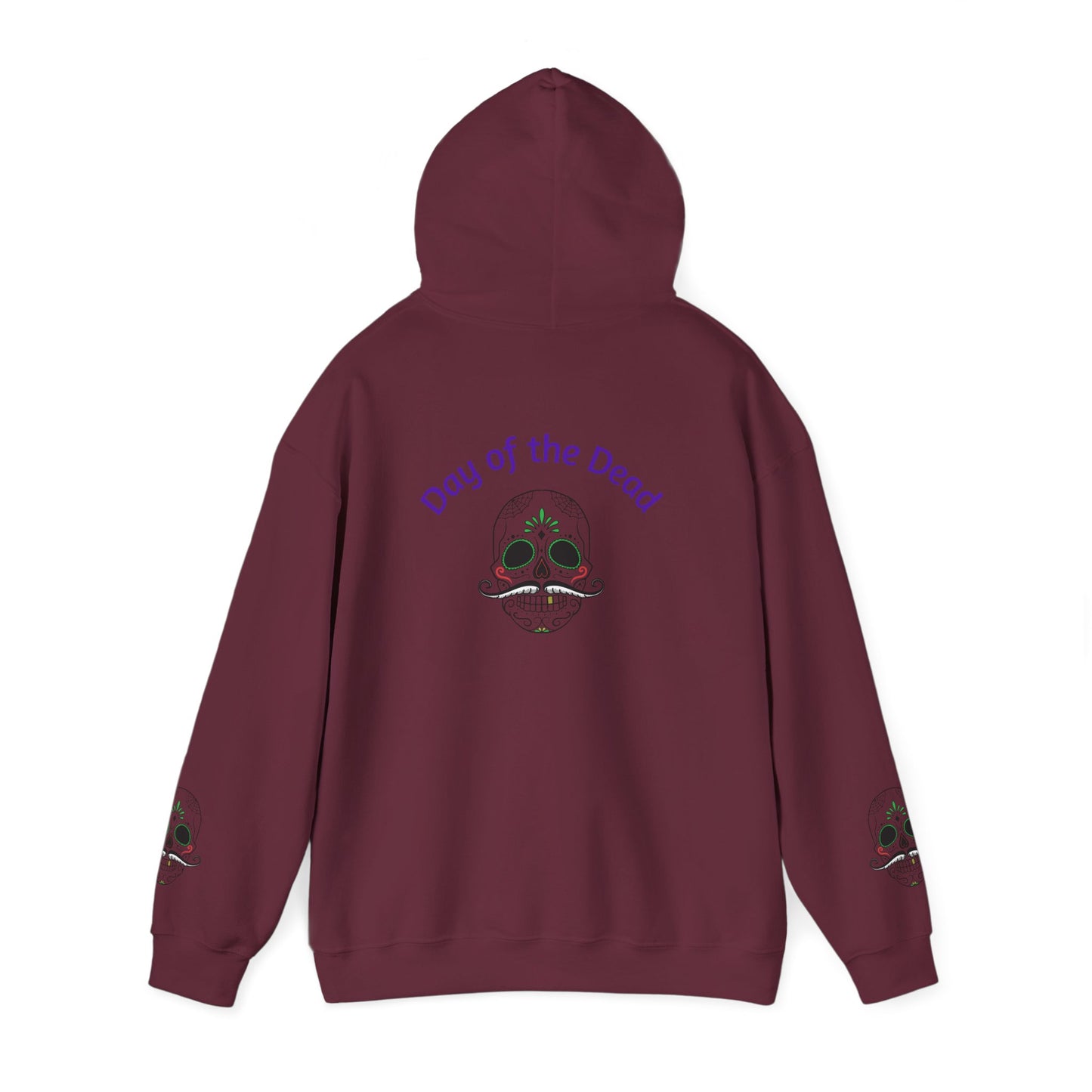 Day of the Dead Hoodie | Unisex Heavy Blend Sweatshirt, Skull Art, Mexican Holiday Apparel, Halloween Costume, Festival Gear