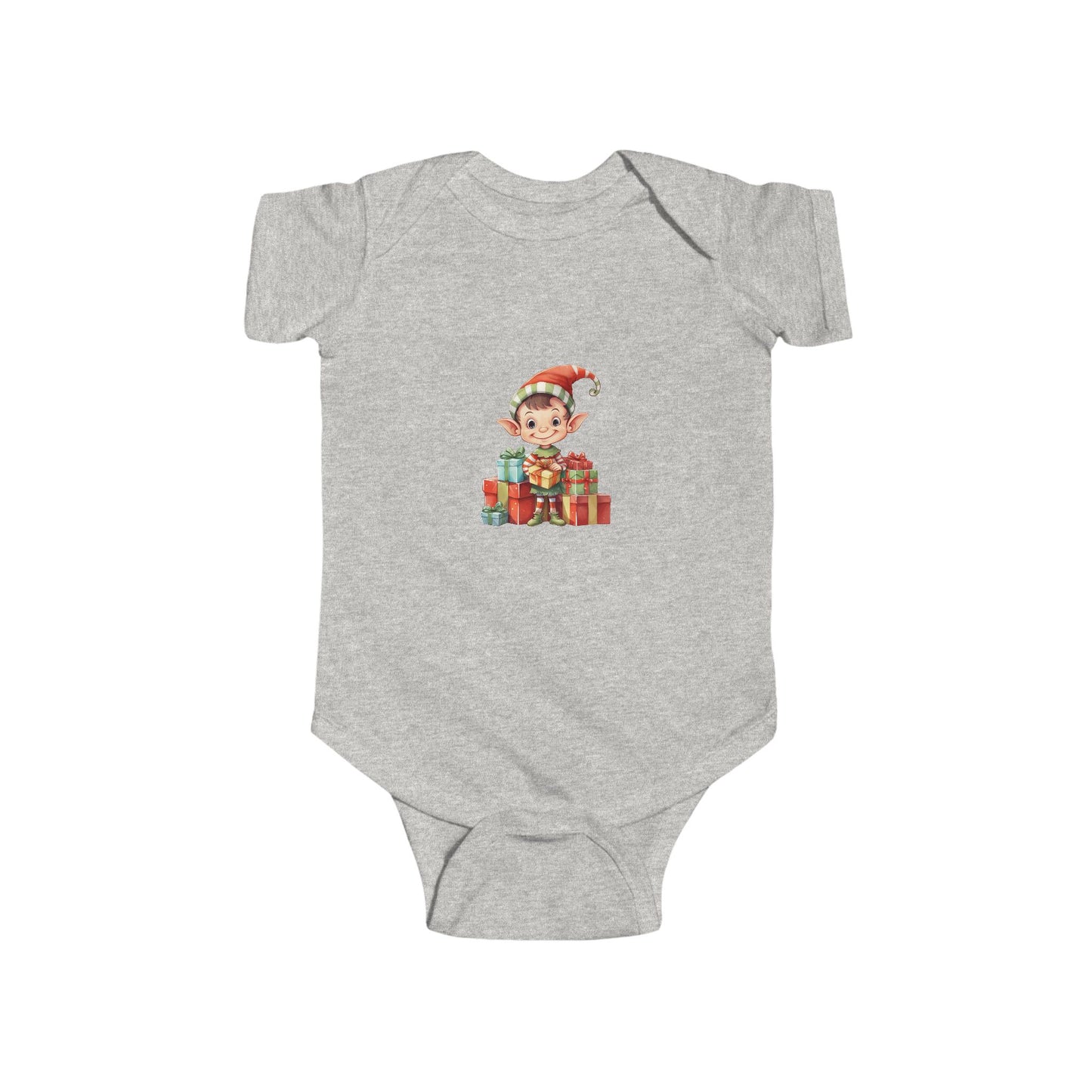 Christmas Elf Baby Bodysuit, Cute Holiday Infant Outfit, Newborn Gift, Festive Baby Apparel, Xmas Baby Clothes