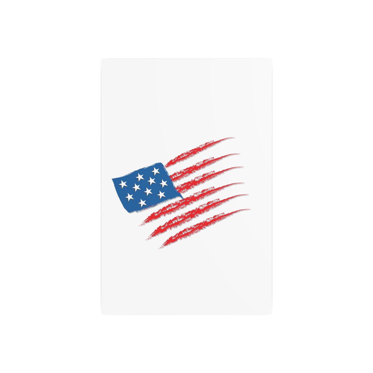 Patriotic Metal Art Sign, Rustic Decor for Home, Wall Art for Independence Day, Memorial Day, Veteran's Day, Gifts for Patriots
