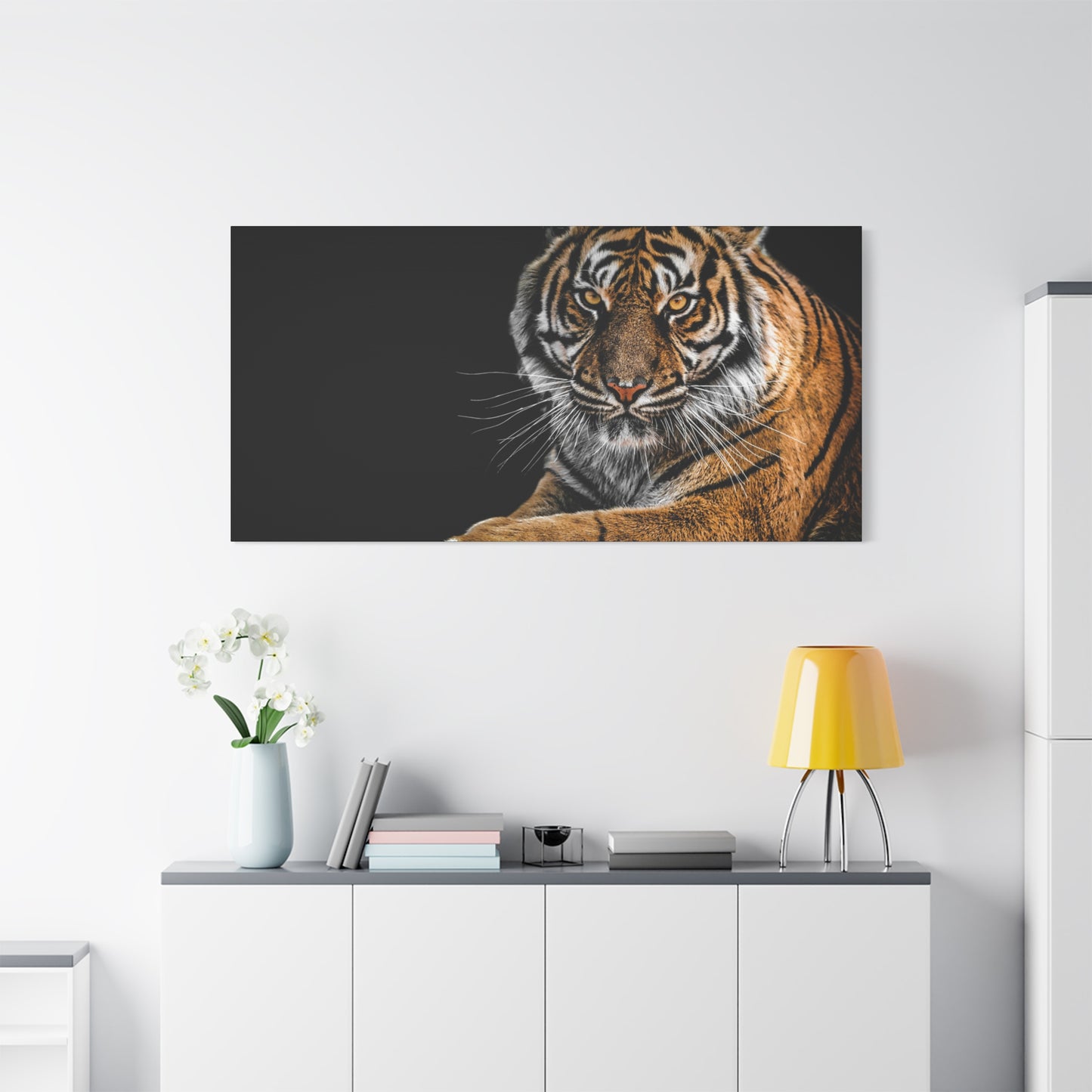 Majestic Tiger Canvas Art, Perfect for Animal Lovers, Home Decor, Gift for Wildlife Enthusiasts, Modern Wall Art, 1.25" Depth