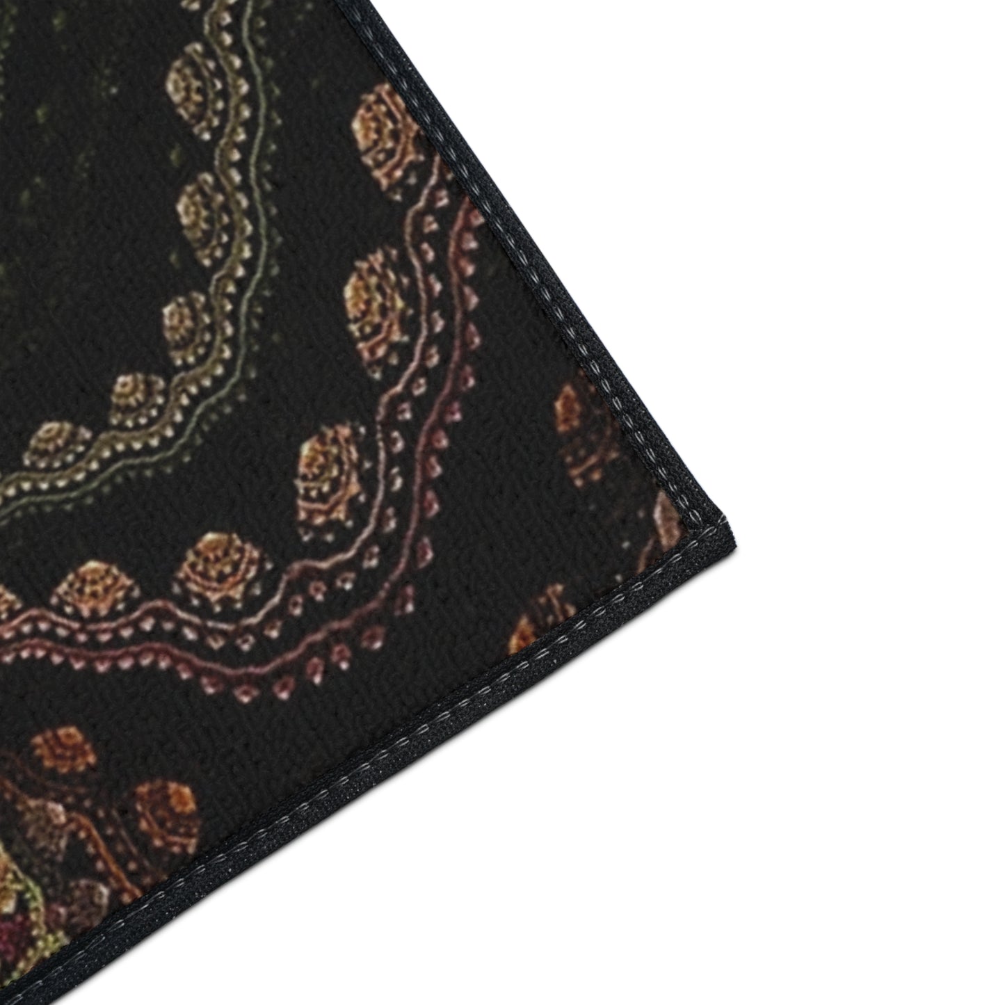 Welcome Heavy Duty Floor Mat — Boho Kaleidoscope Entrance Rug for Home & Office