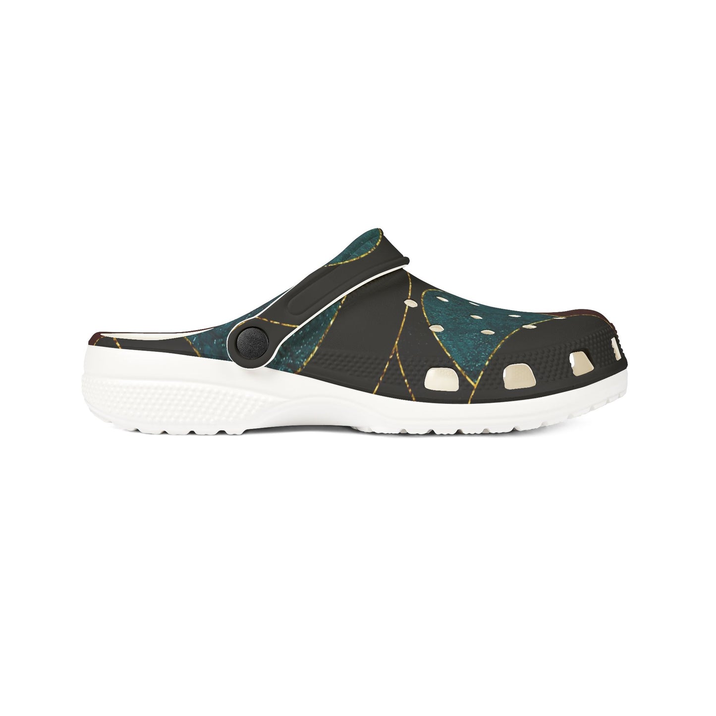 Abstract Polka Dot EVA Clogs — Comfortable Slip-On Rubber Shoes