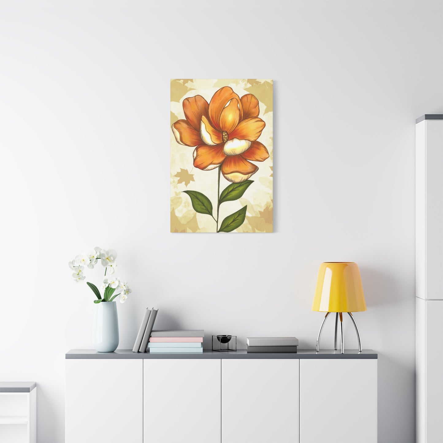 Copy of Matte Canvas, Stretched, 1.25" Tulips Pink and Purple Flowers