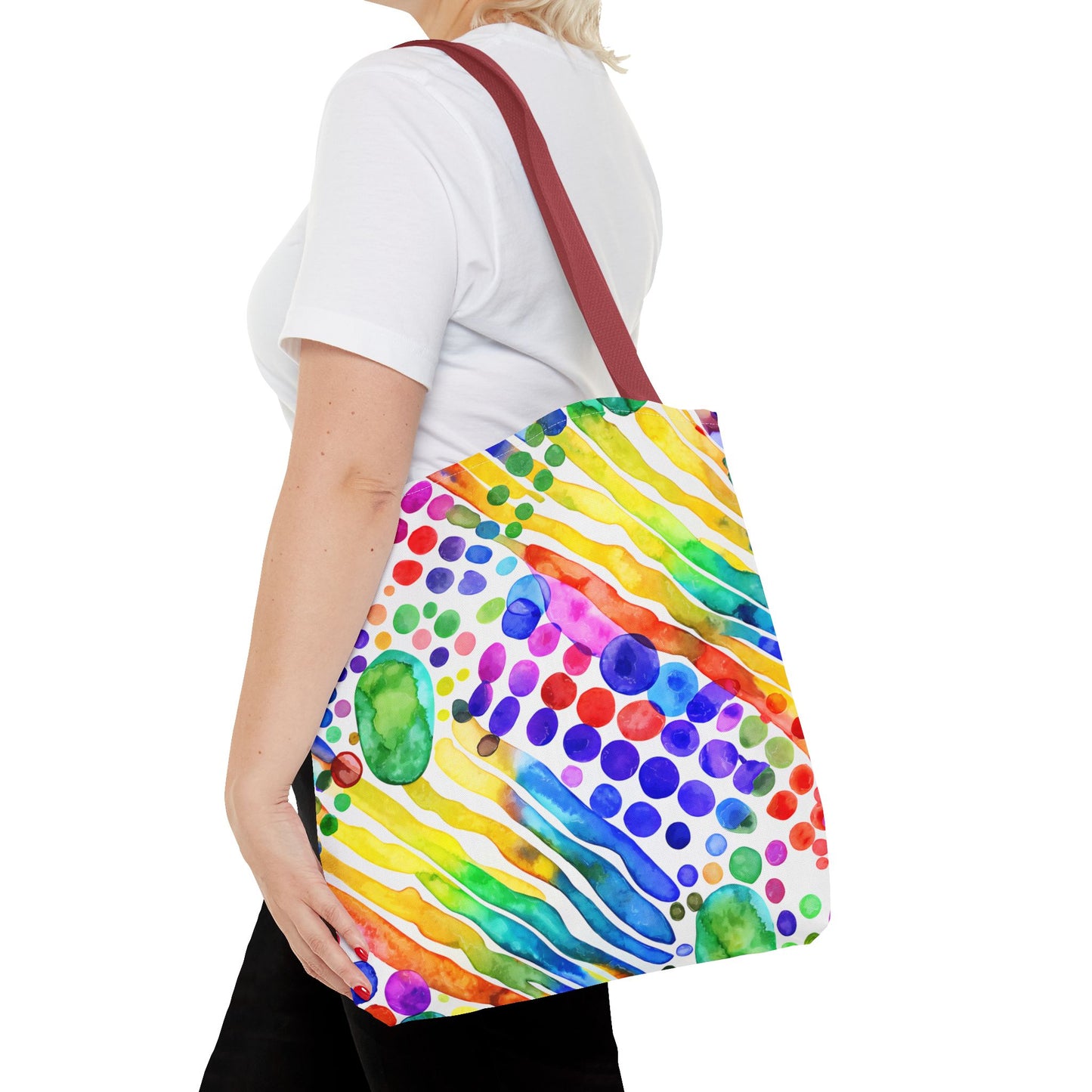 Colorful Abstract Tote Bag, Beach Bag, Shopping Bag, Summer Accessory