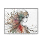 Matte Canvas, Framed (Multi-color) - Girl Whispers