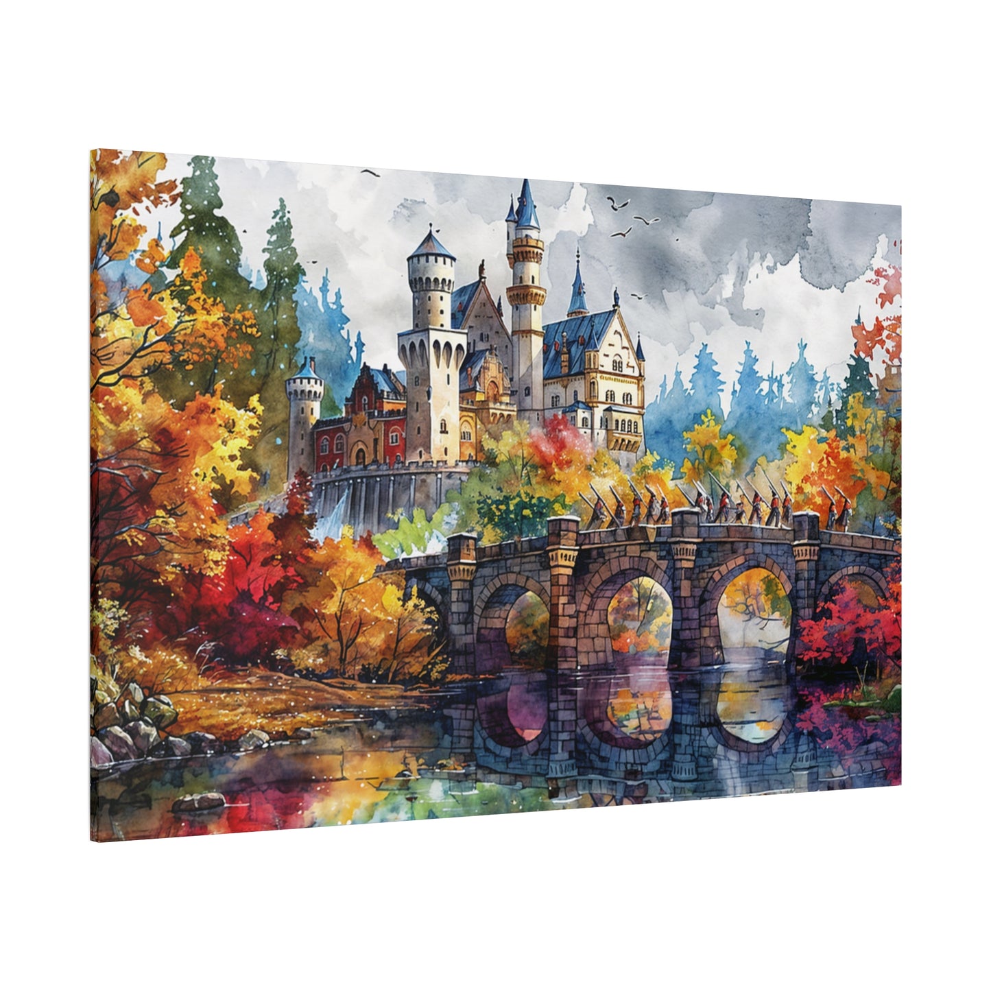 Matte Canvas, Stretched, 1.25" - Castle