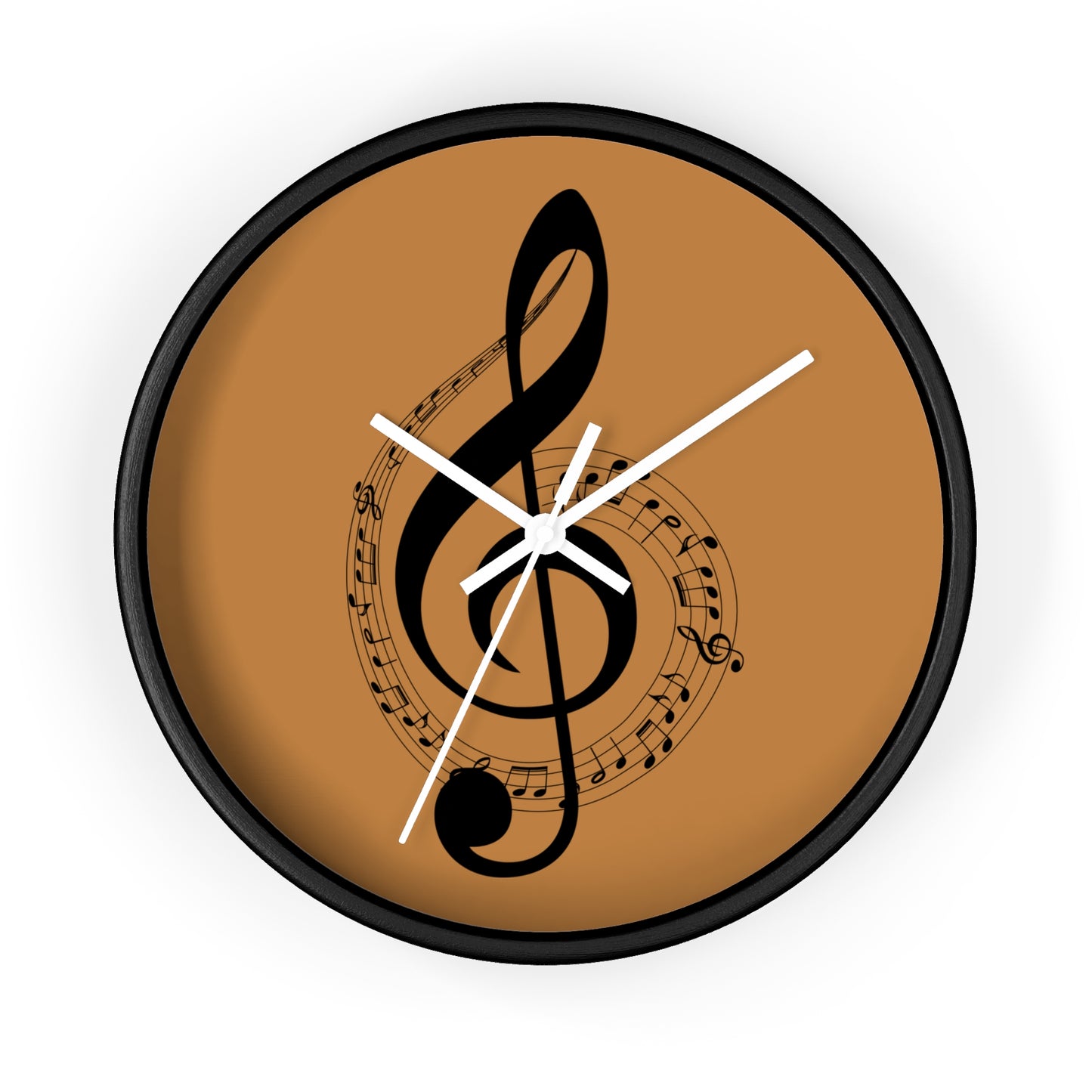 Musical Note Wall Clock, Elegant Home Decor, Perfect Gift for Music Lovers