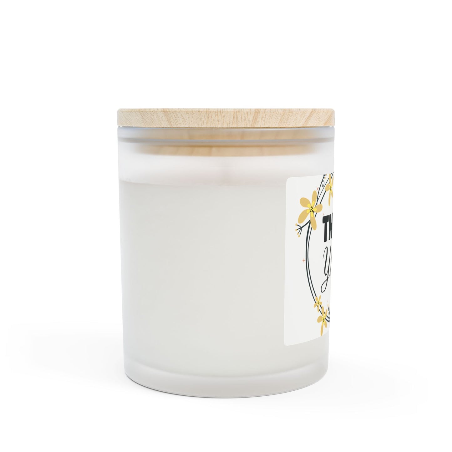 Frosted Glass Candle, 11oz