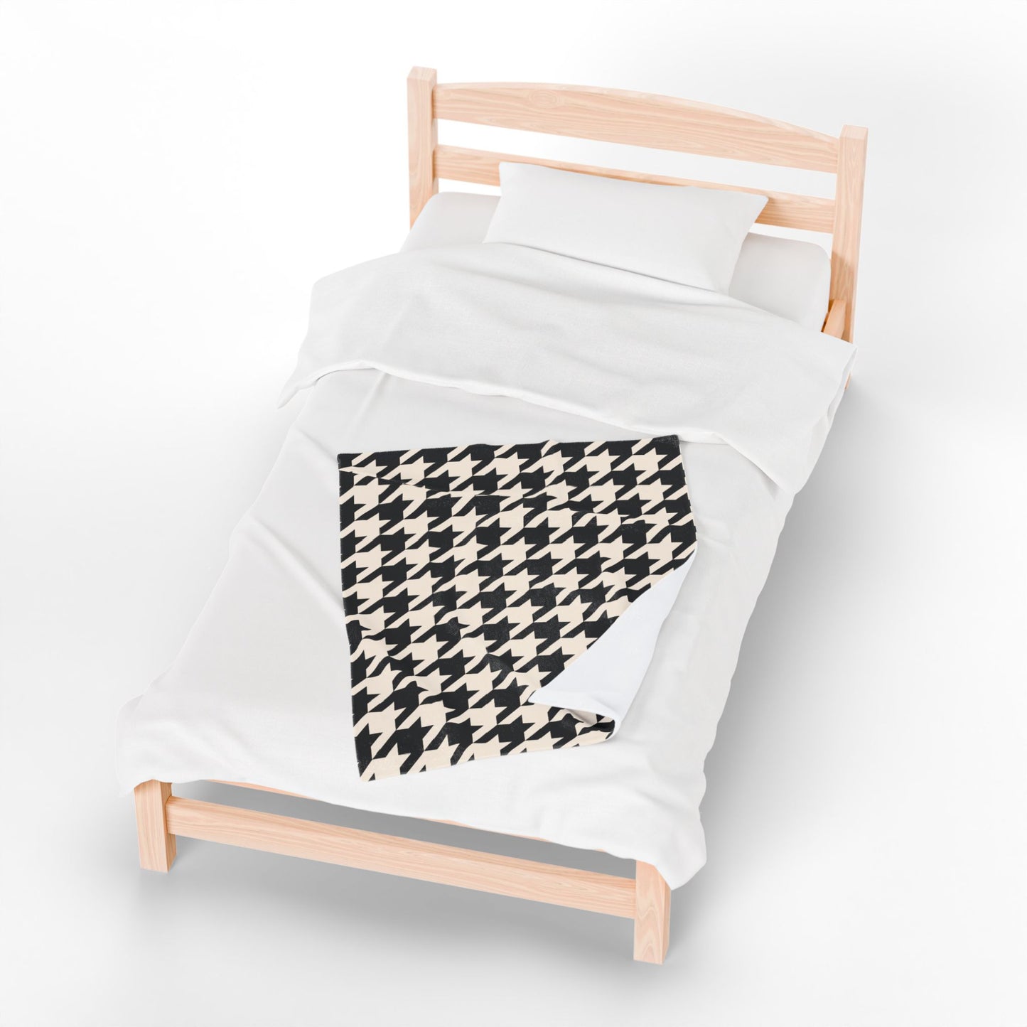 Chic Houndstooth Velveteen Plush Blanket, Cozy Home Decor, Stylish Throw for All Seasons, Gift for Birthdays and Housewarmings, Modern [...]