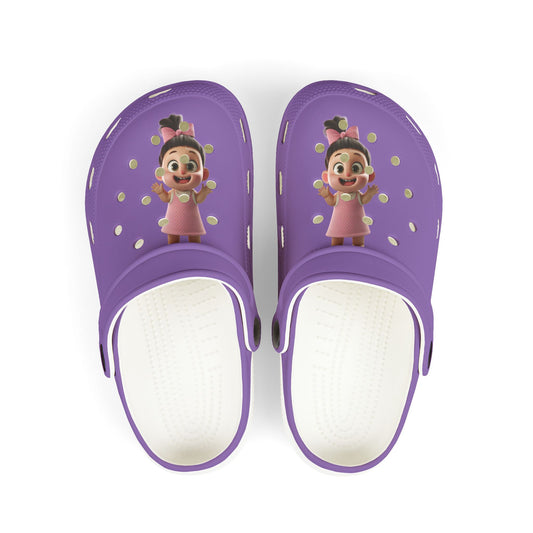 Colorful Kids EVA Foam Clogs with Fun Characters, Playful Footwear for Summer