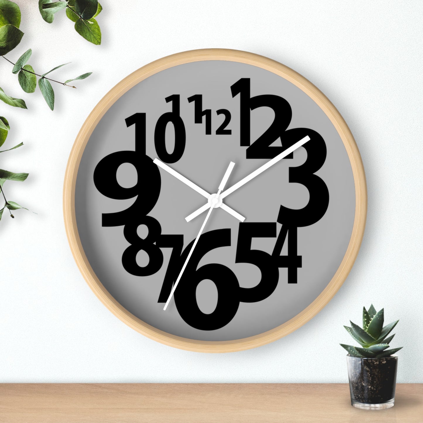 Stylish Modern Wall Clock, Home Decor, Unique Gift, Minimalist Design, Living Room Clock, Office Wall Clock