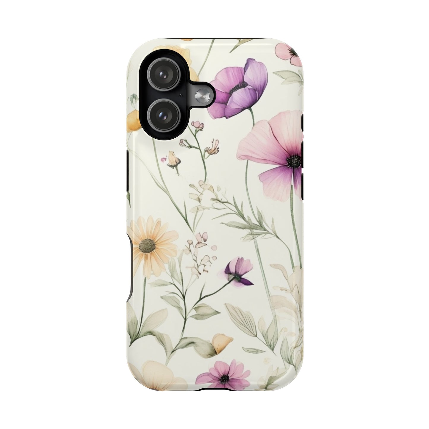Floral Watercolor Magnetic Impact-Resistant Phone Case