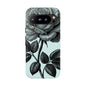 Elegant Floral Phone Case, Tough Cases for iPhones, Black Rose Design, Gift for Her, Stylish Phone Cover, Birthday Gifts