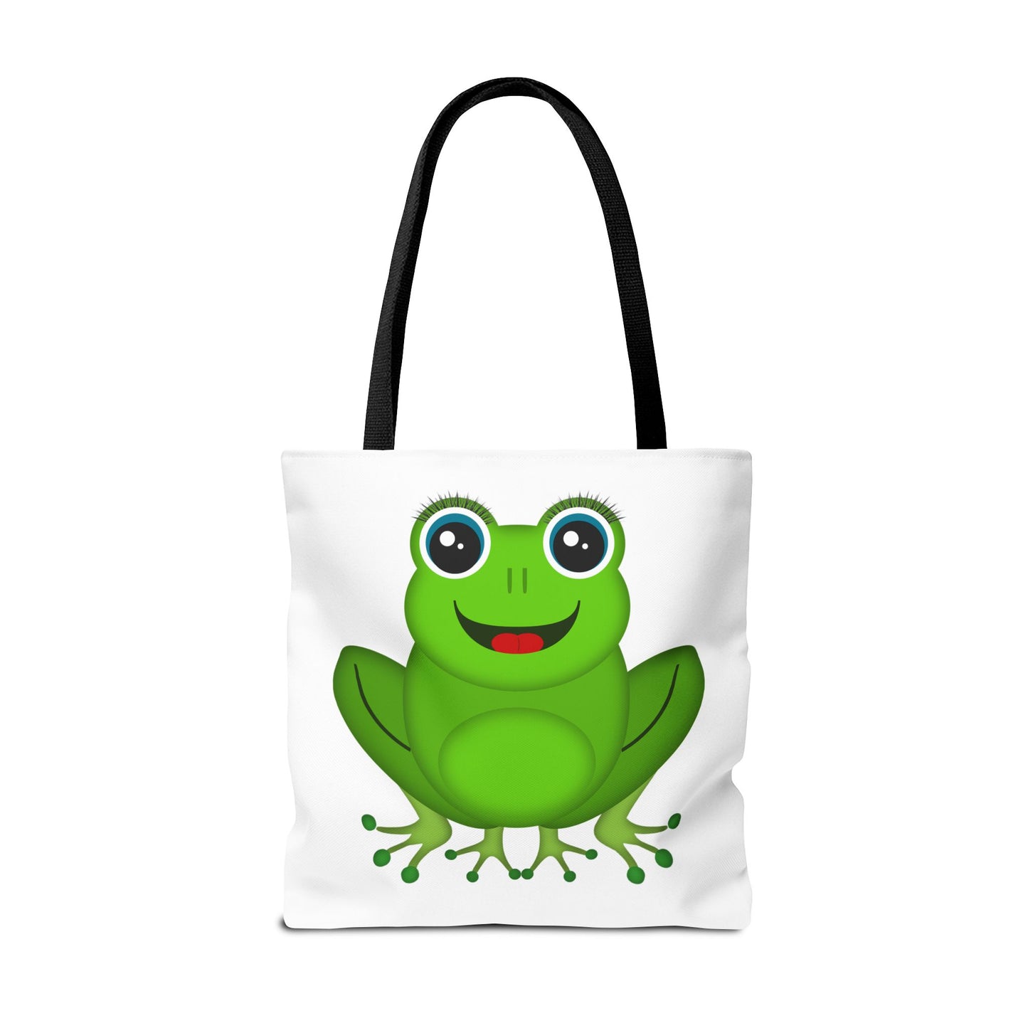 Cute Frog Tote Bag, Eco-Friendly Shopping Bag, Fun Gift for Kids, Frog Lovers, Bag for Nature Outings, Unique Frog Design