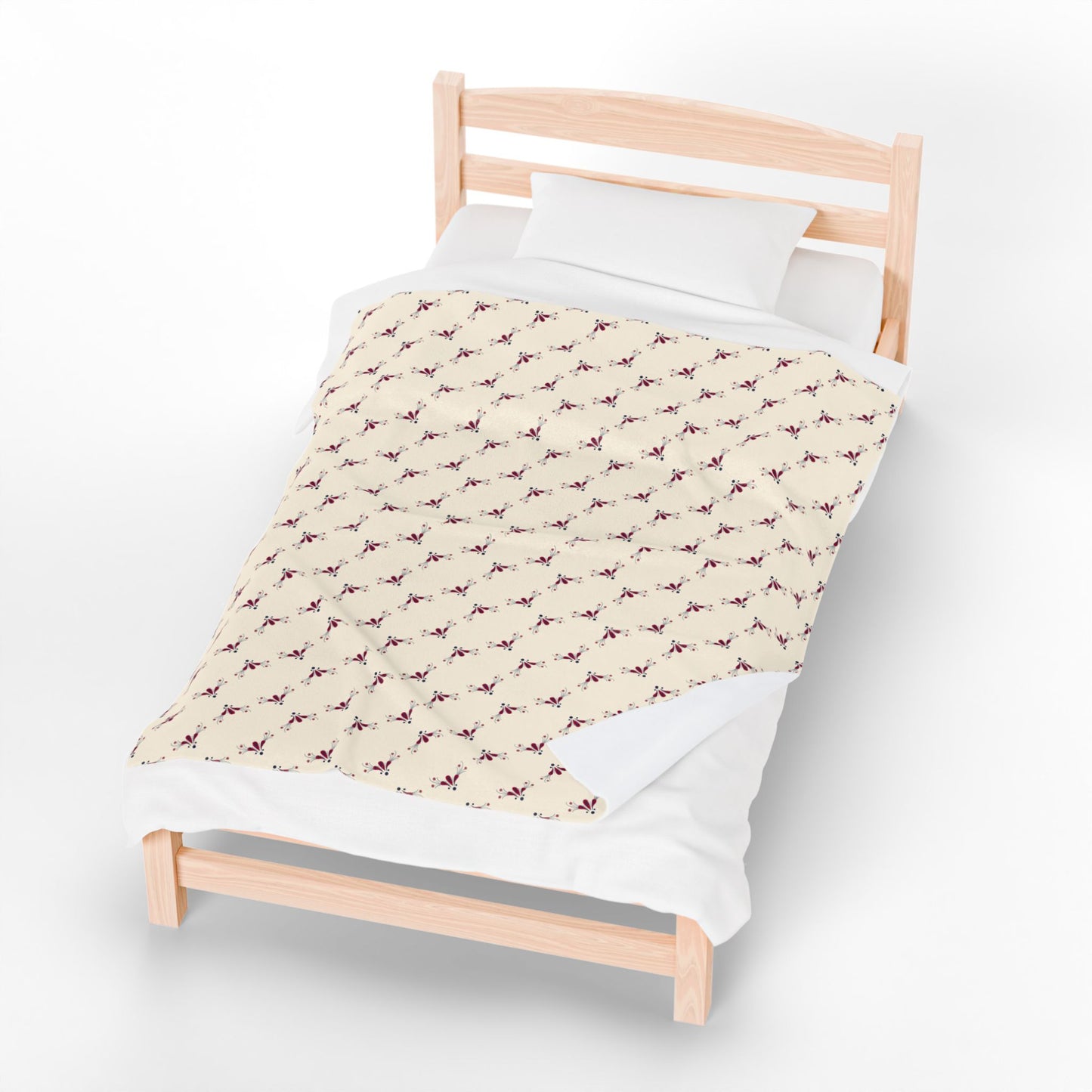 Cozy Velveteen Plush Blanket, Soft Throw Blanket for Home, Perfect for Gifts, Kids Room Decor, Holiday Comfort, Snuggle Essential