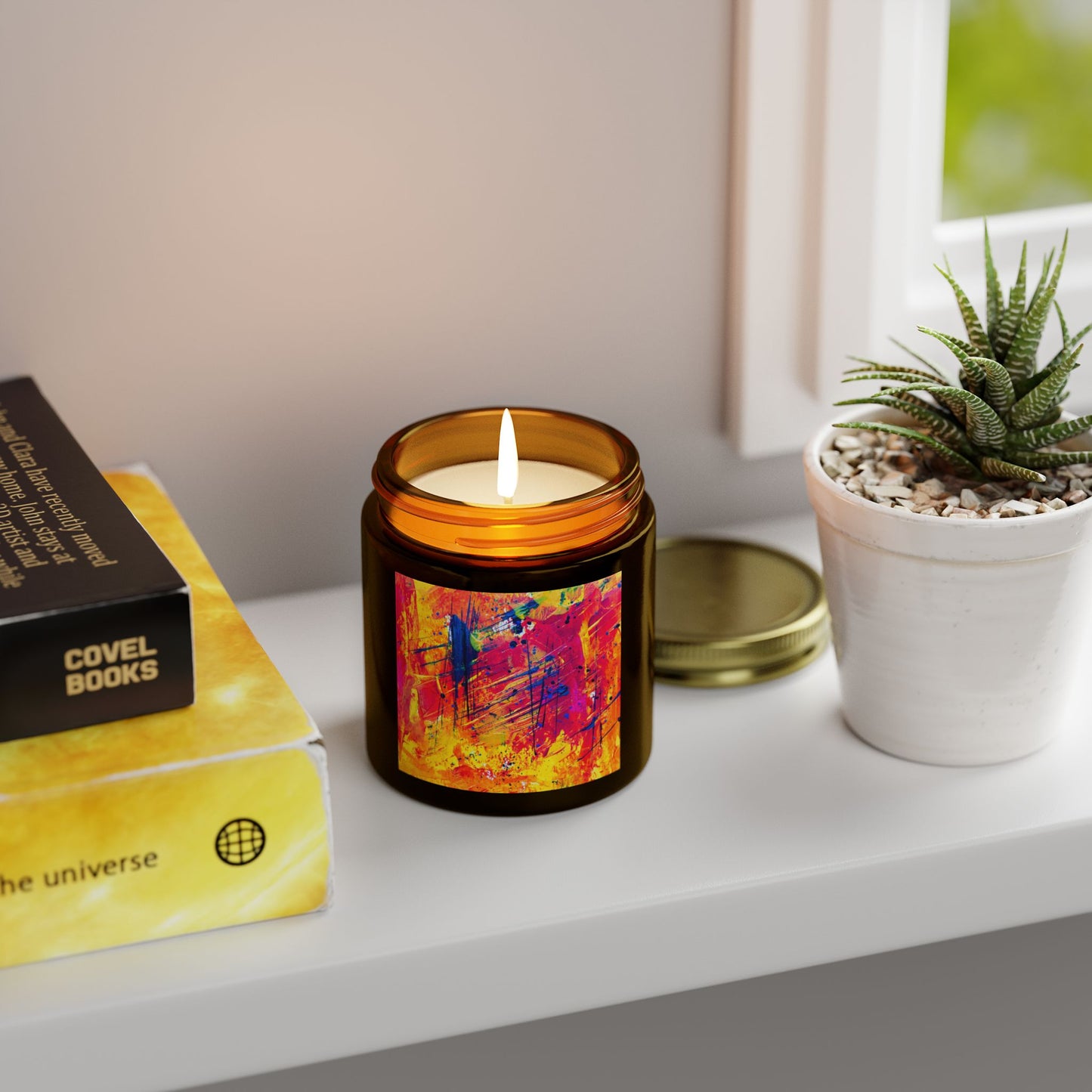 Vibrant Artistic Scented Candles - Perfect for Relaxation, Home Decor, Gifts, Celebrations, and Aromatherapy