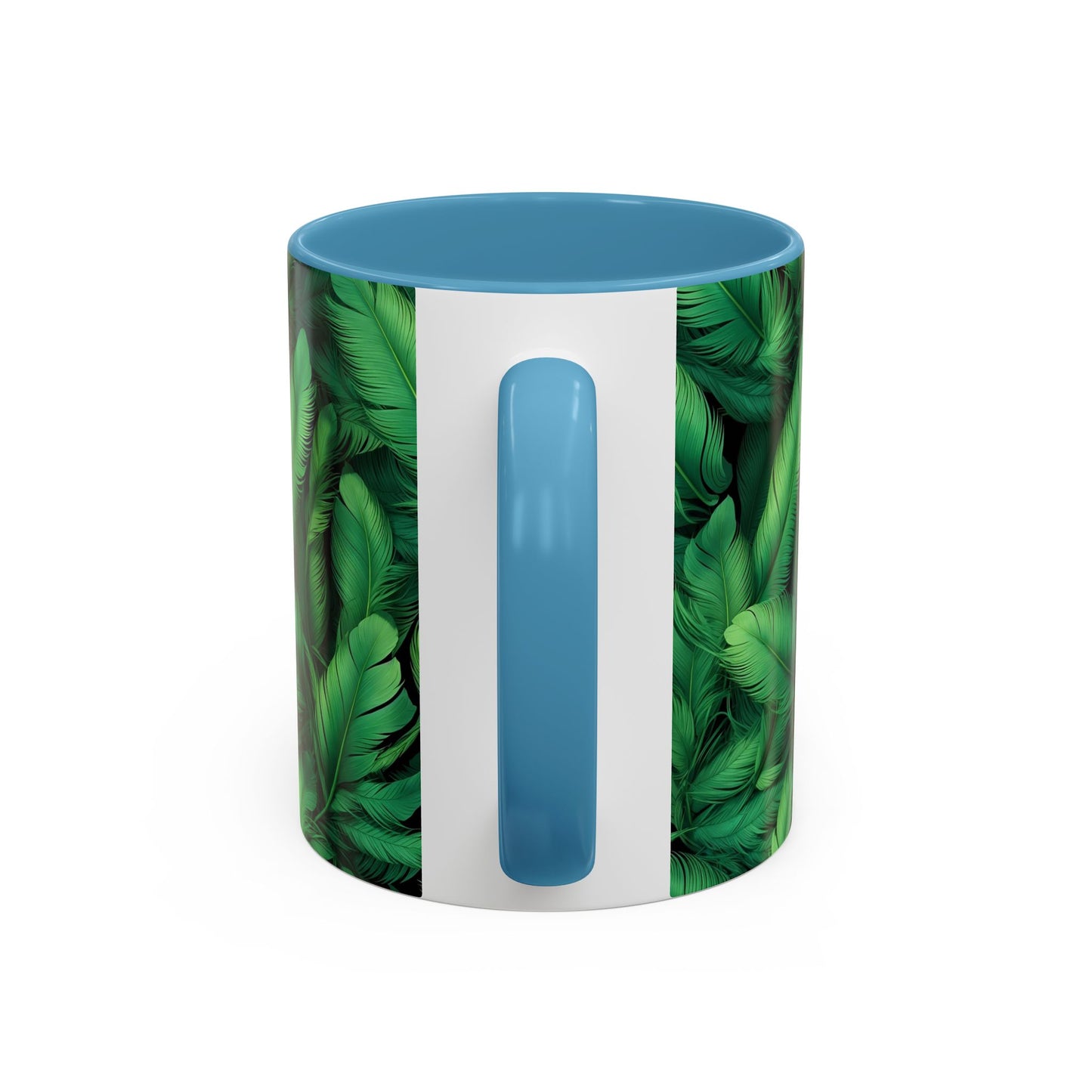 Tropical Leaf Coffee Mug - Green Botanical Drinkware, Ideal Gift for Nature Lovers, Home Decor, Tropical Theme, Eco-Friendly Beverage
