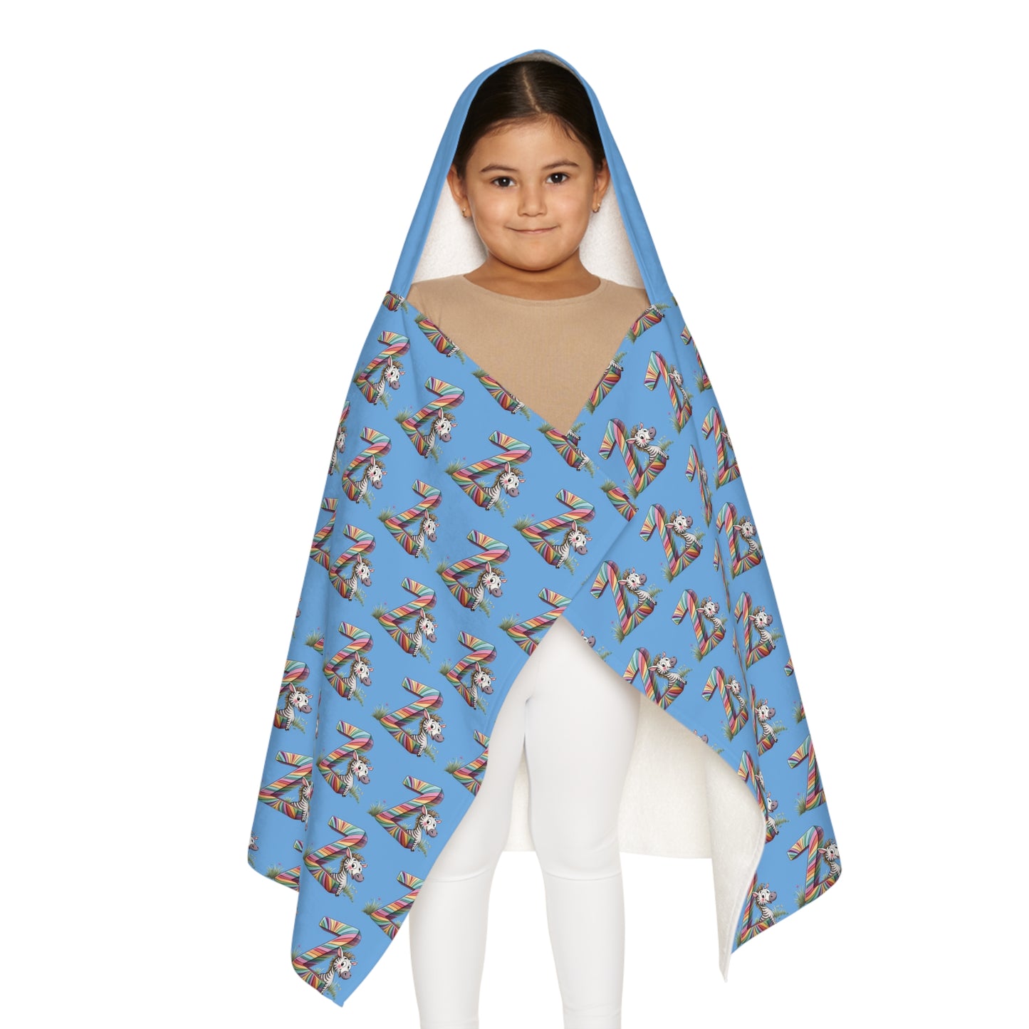 Youth Hooded Towel for Fun Bath Time, Kids Bathrobe, Pool Cover-Up, Beach Towel, Birthday Gift for Children