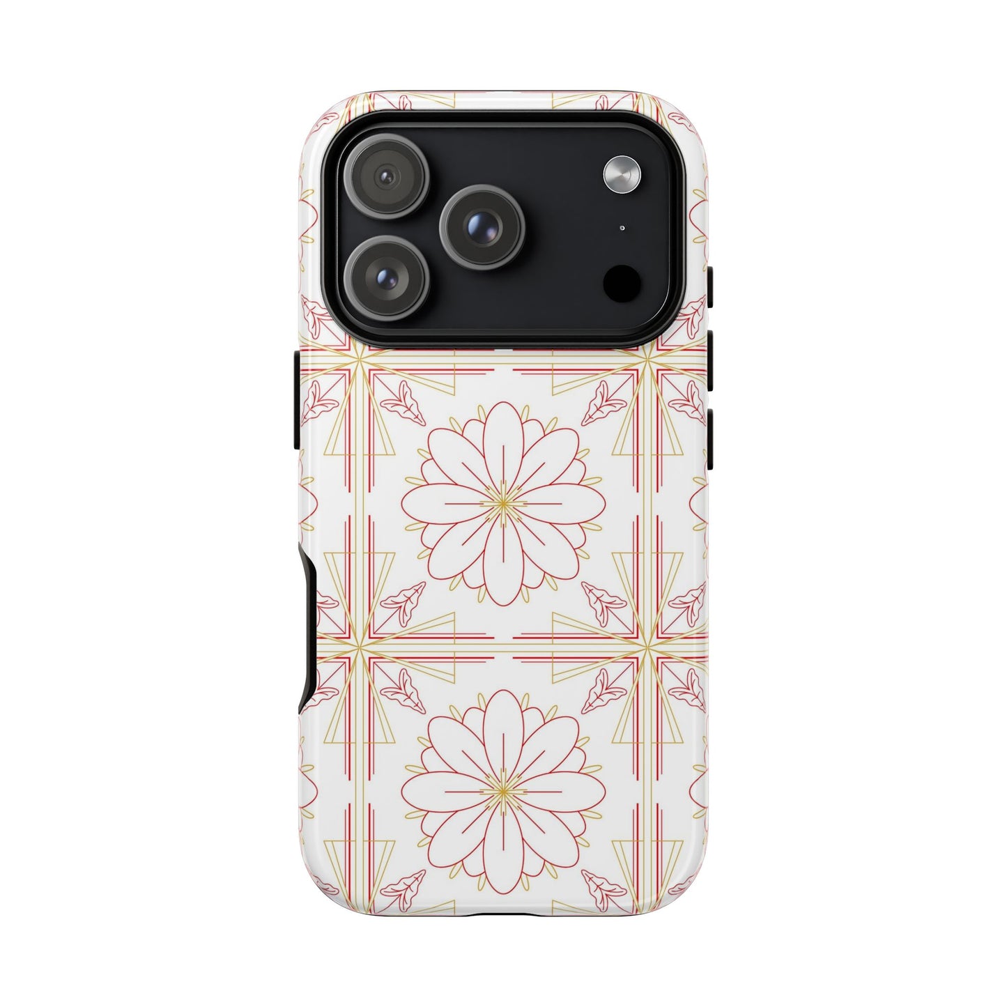 Floral Pattern Phone Case - Stylish Tough Case, Flower Design, Cute Mobile Cover, Phone Accessory, Gift for Her, Spring Style