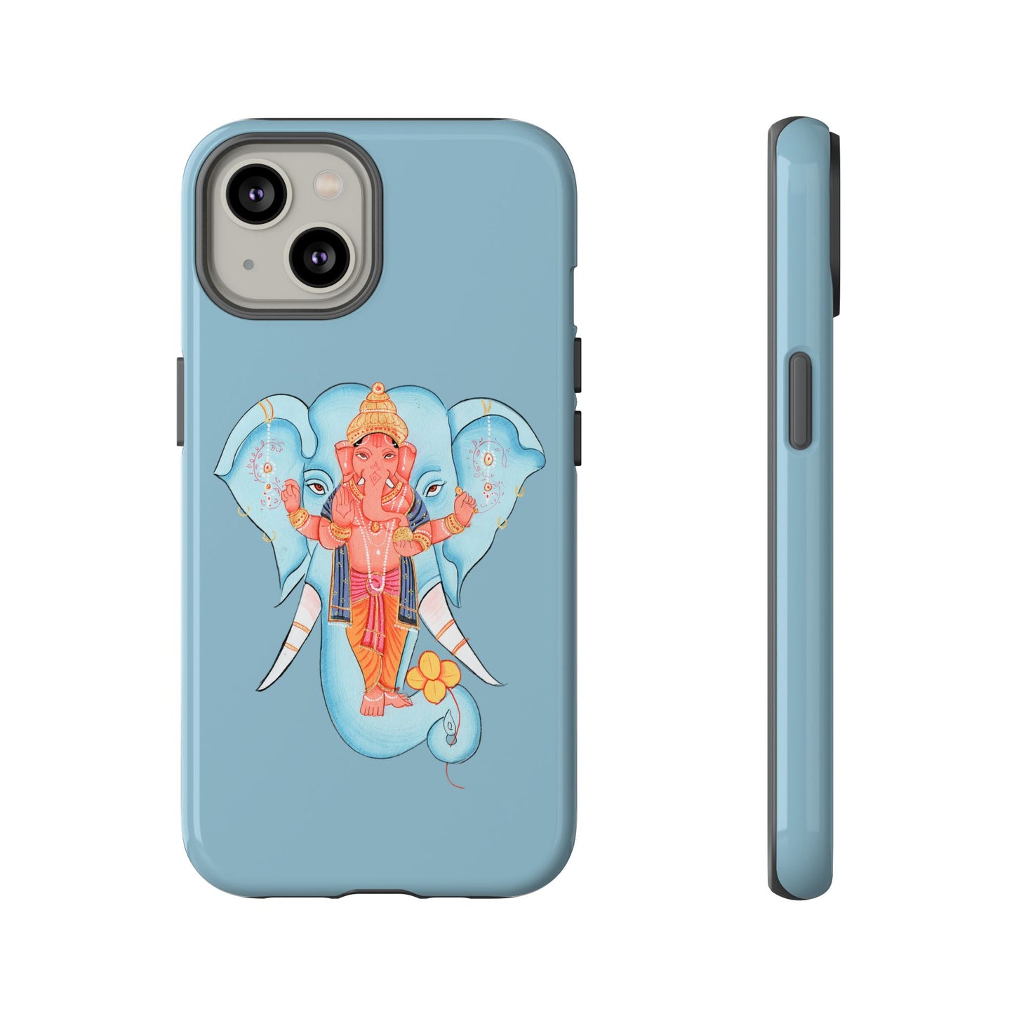 Tough Cases: Ganesh-Inspired Phone Case, Bohemian Phone Cover, Hindu Art Accessory, Festival Gift, Protective Phone Shell