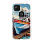 Colorful Fishing Boat Phone Case | Nautical Gift, Marine Design, Coastal Aesthetic, Summer Vibes, Sea Lover's Accessory
