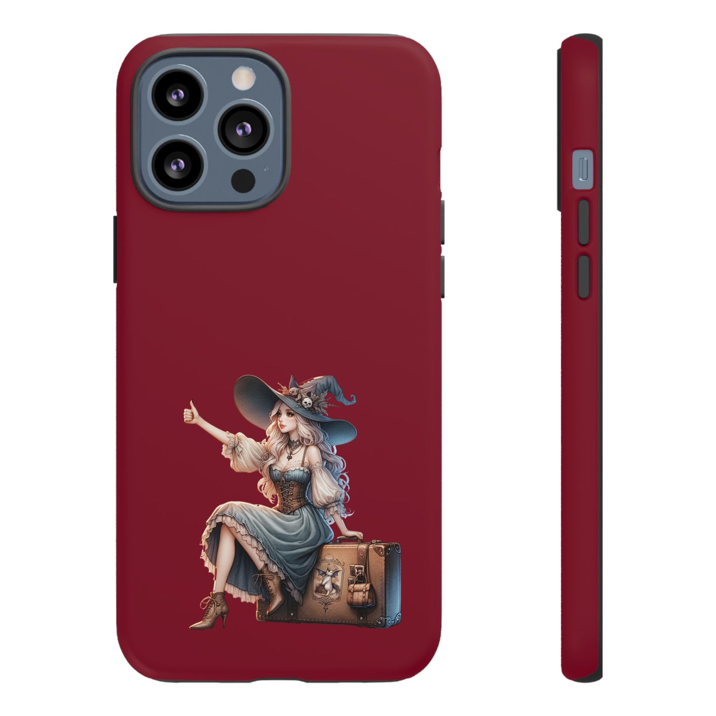 Witchy Phone Case - Magical, Durable - Halloween Gift, Cosplay Accessory, Cute Witch Design