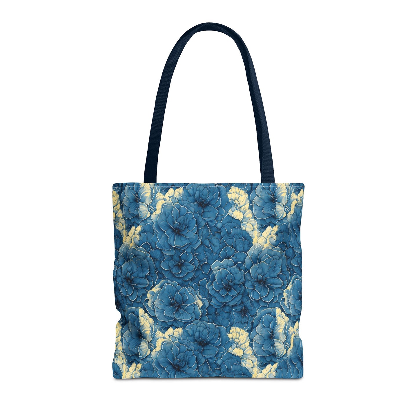 Floral Blue Peony Tote