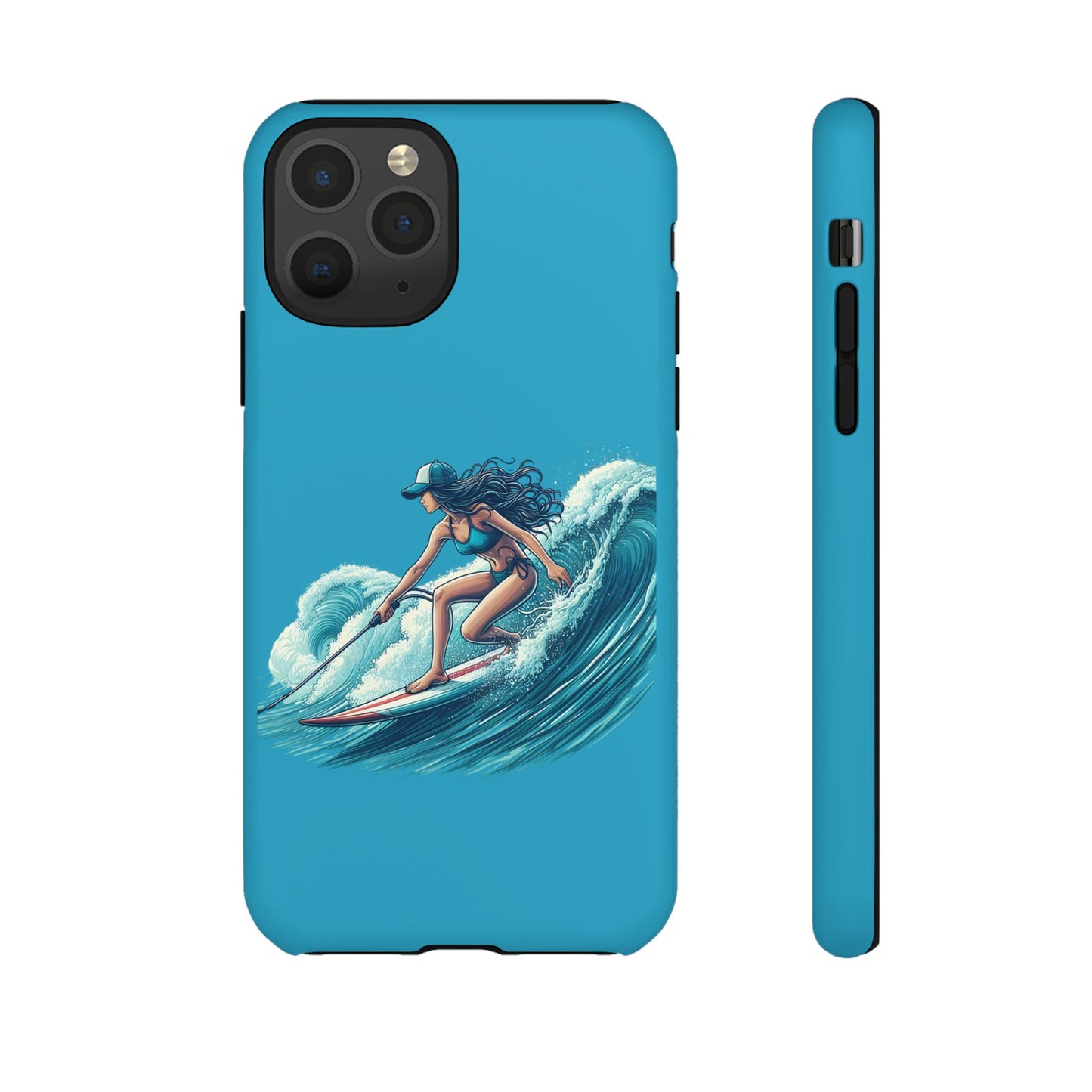 Surfing Phone Case, Coastal Vibes Phone Cover, Tough Cases for Beach Lovers, Ocean Art Phone Accessories, Summer Gift Idea