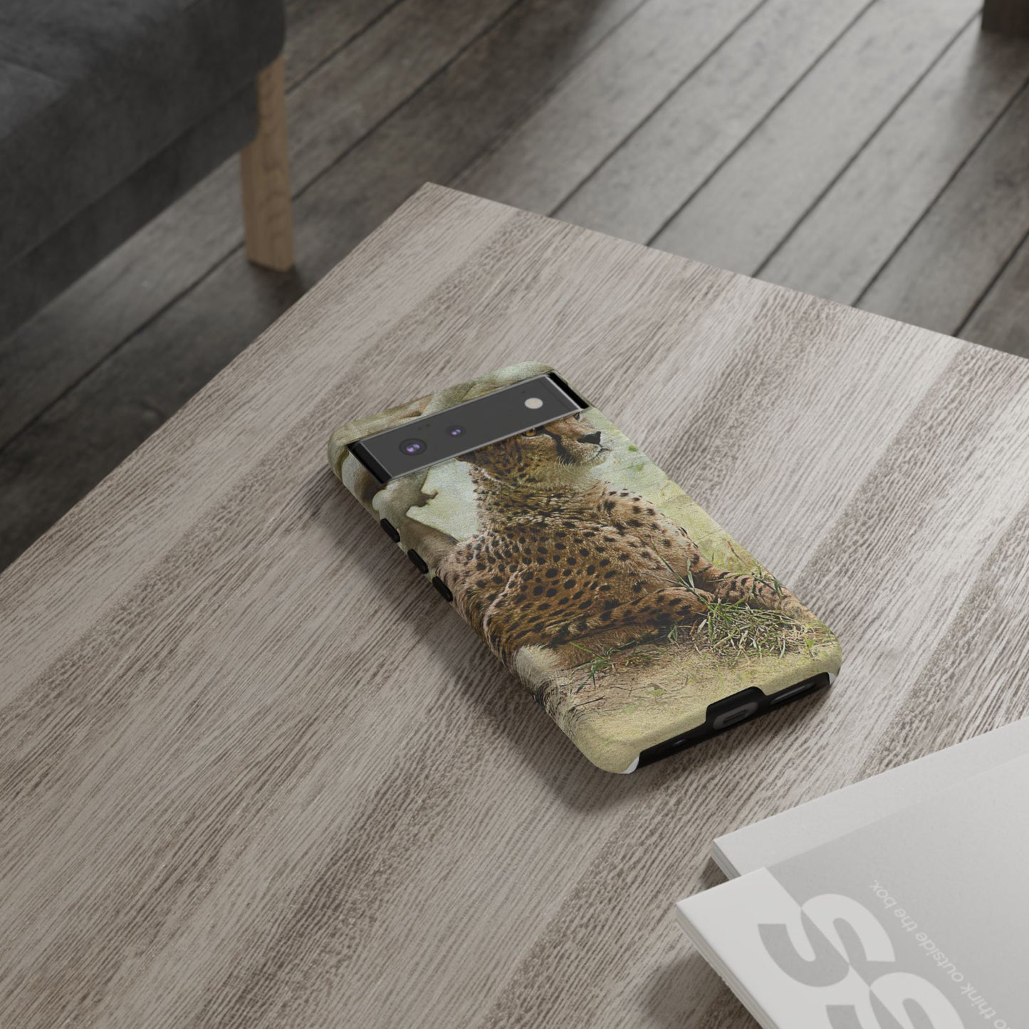 Cheetah Phone Case, Tough Cases, Animal Lover Gift, Wildlife Protection, Eco-Friendly Mobile Cover, Unique Phone Accessory