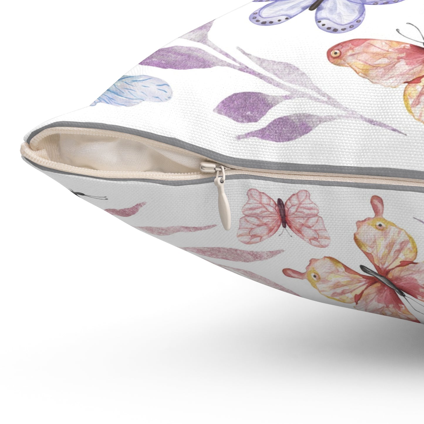 Spun Polyester Square Pillow - Wildflowers