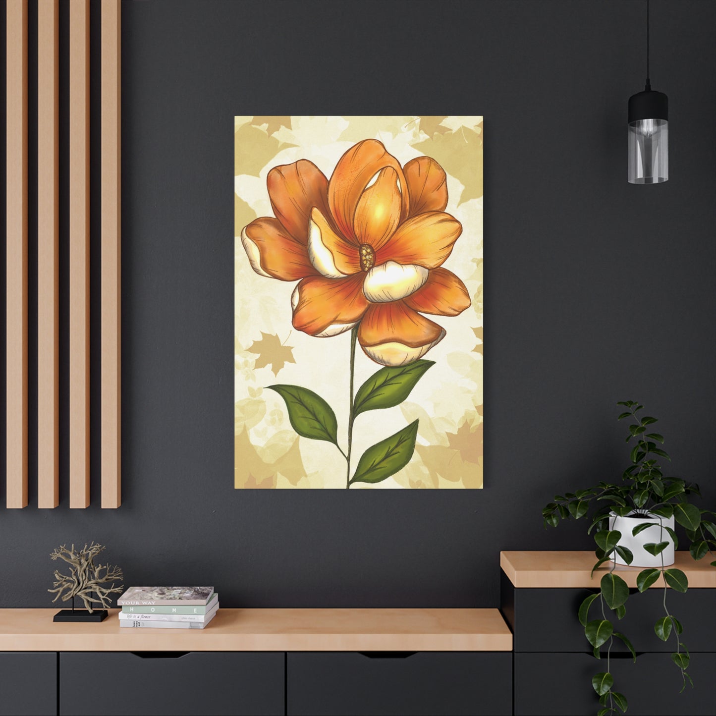 Copy of Matte Canvas, Stretched, 1.25" Tulips Pink and Purple Flowers