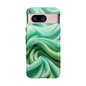 Stylish Phone Case, Tough Case, Green Abstract Design, Cell Phone Cover, Unique Gift, Trendy Accessory