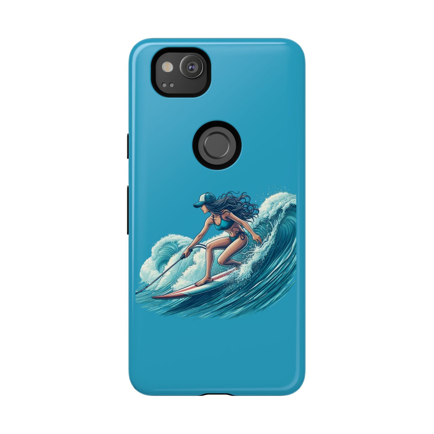Surfing Phone Case, Coastal Vibes Phone Cover, Tough Cases for Beach Lovers, Ocean Art Phone Accessories, Summer Gift Idea