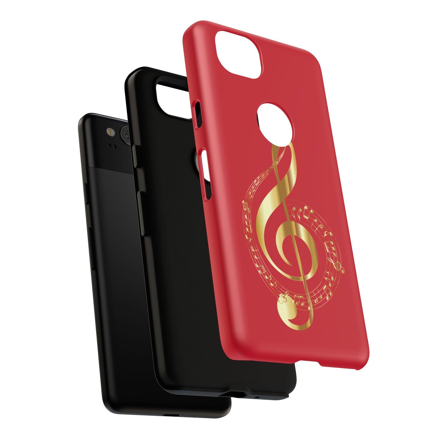 Tough Cases - Red Musical Note