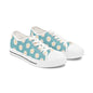 Daisy Print Low Top Sneakers – Retro Floral Canvas Shoes