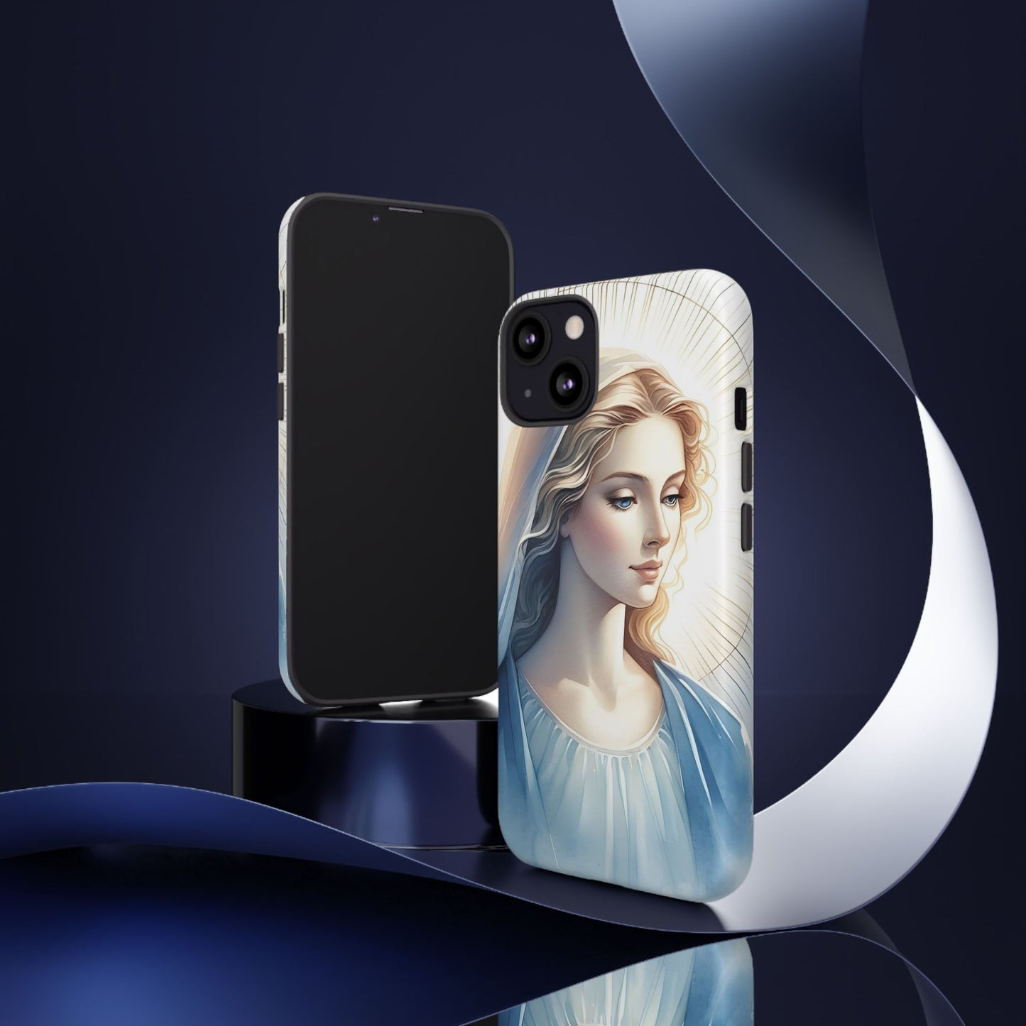Beautiful Mary Phone Case, Tough Phone Case, Inspirational Tech Accessory, Gift for Her, Religious Phone Cover