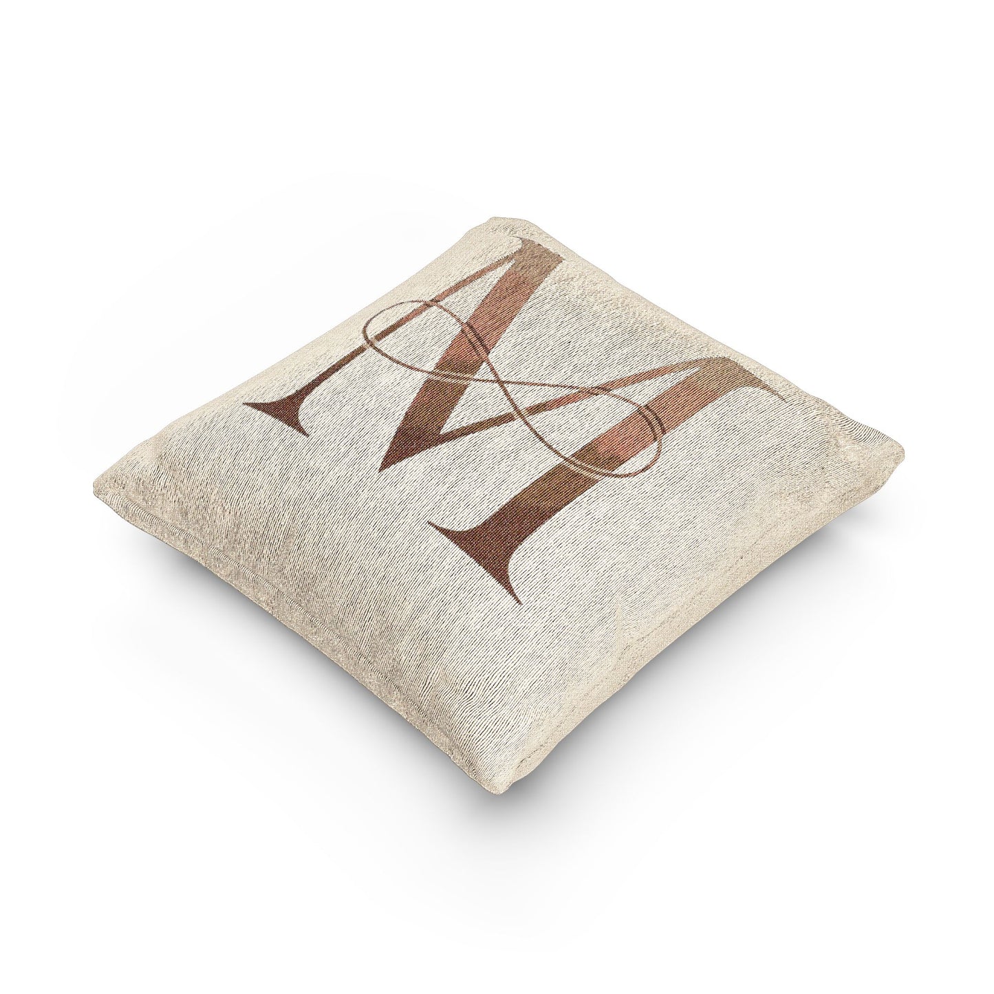 Personalized Monogram Woven Pillow, Cozy Home Décor, Gift for Weddings, Housewarming, Birthdays, Elegant Throw Cushion