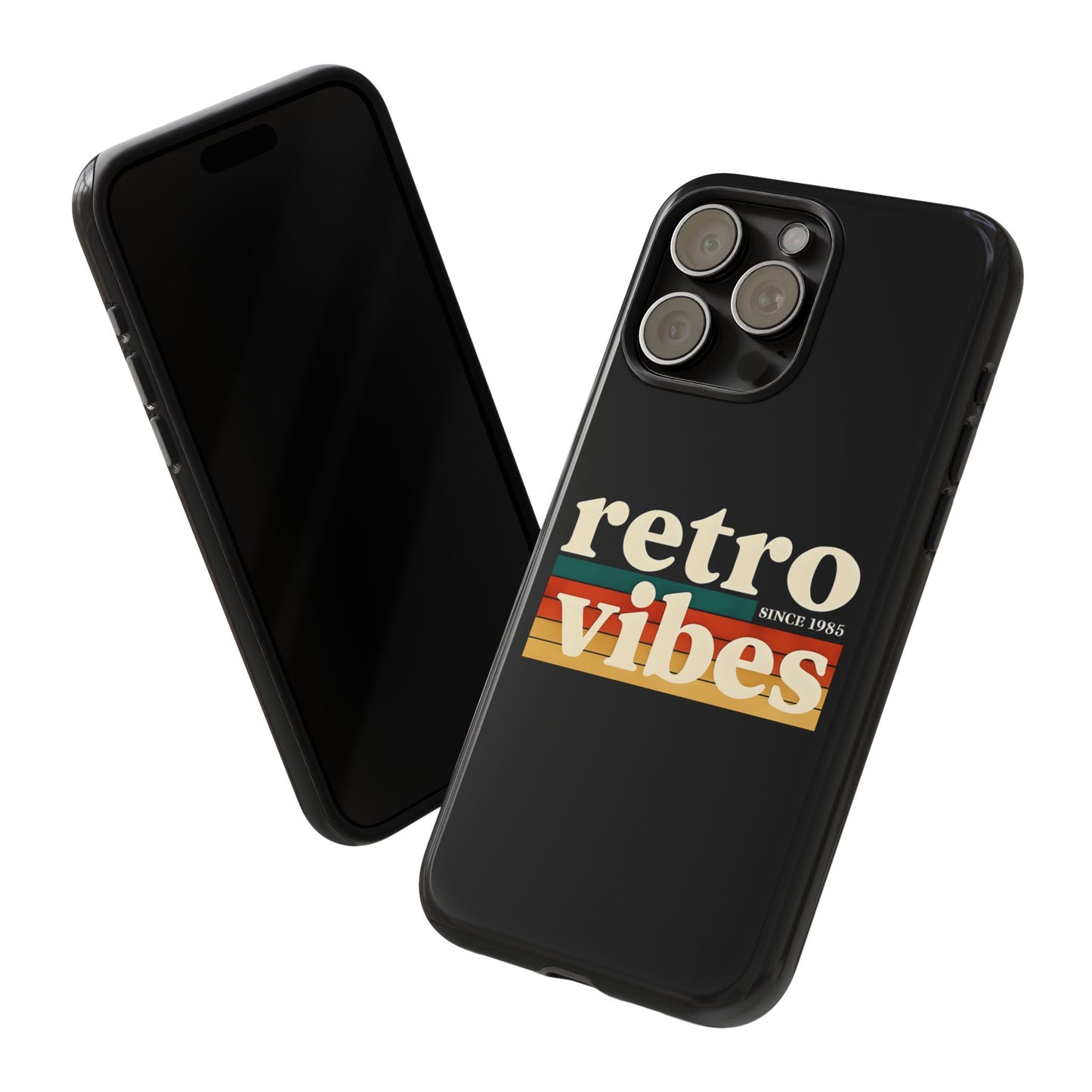 Retro Vibes Phone Case, Tough Phone Cover, Vintage Style Case, Gift for Music Lovers, Retro Aesthetic Accessory