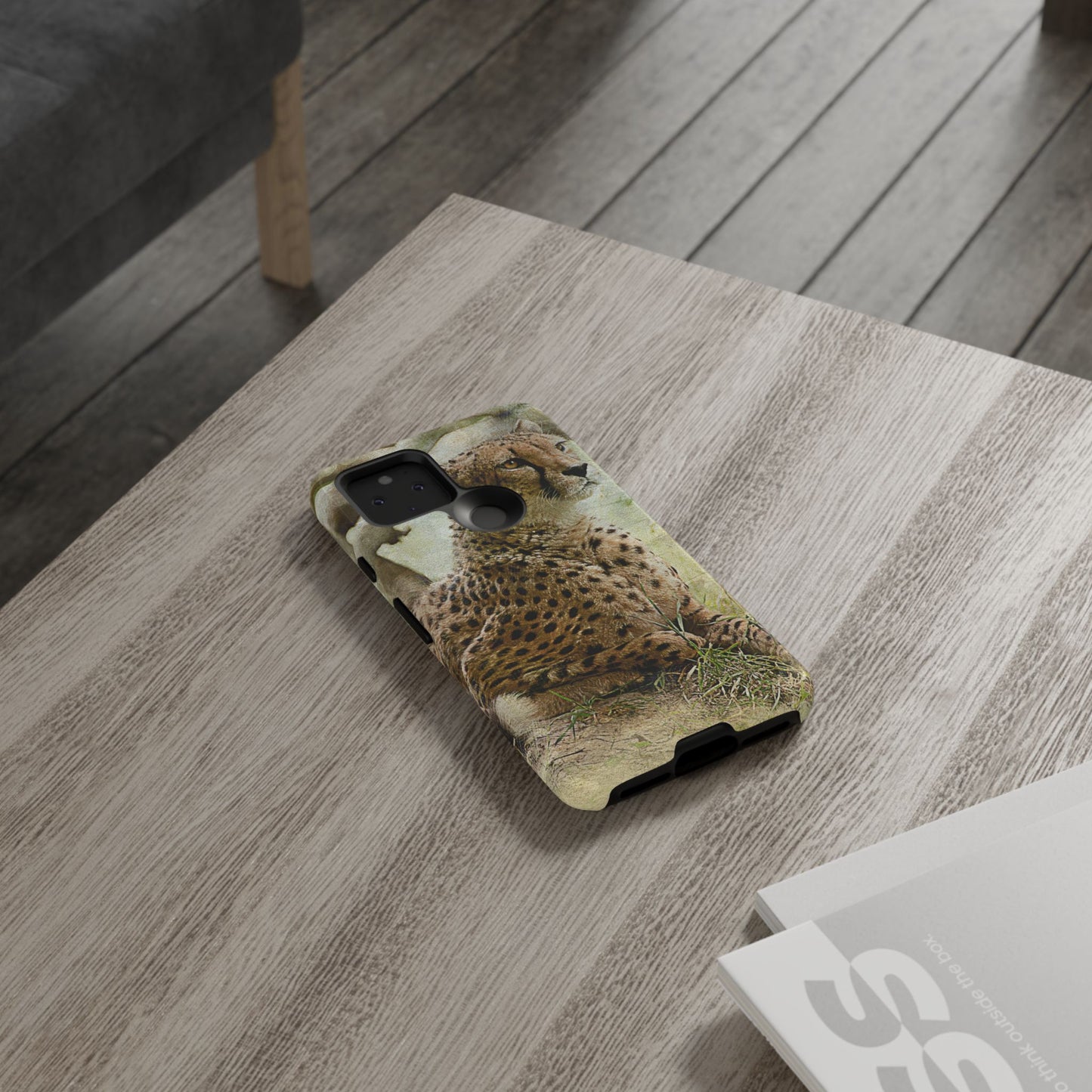 Cheetah Phone Case, Tough Cases, Animal Lover Gift, Wildlife Protection, Eco-Friendly Mobile Cover, Unique Phone Accessory