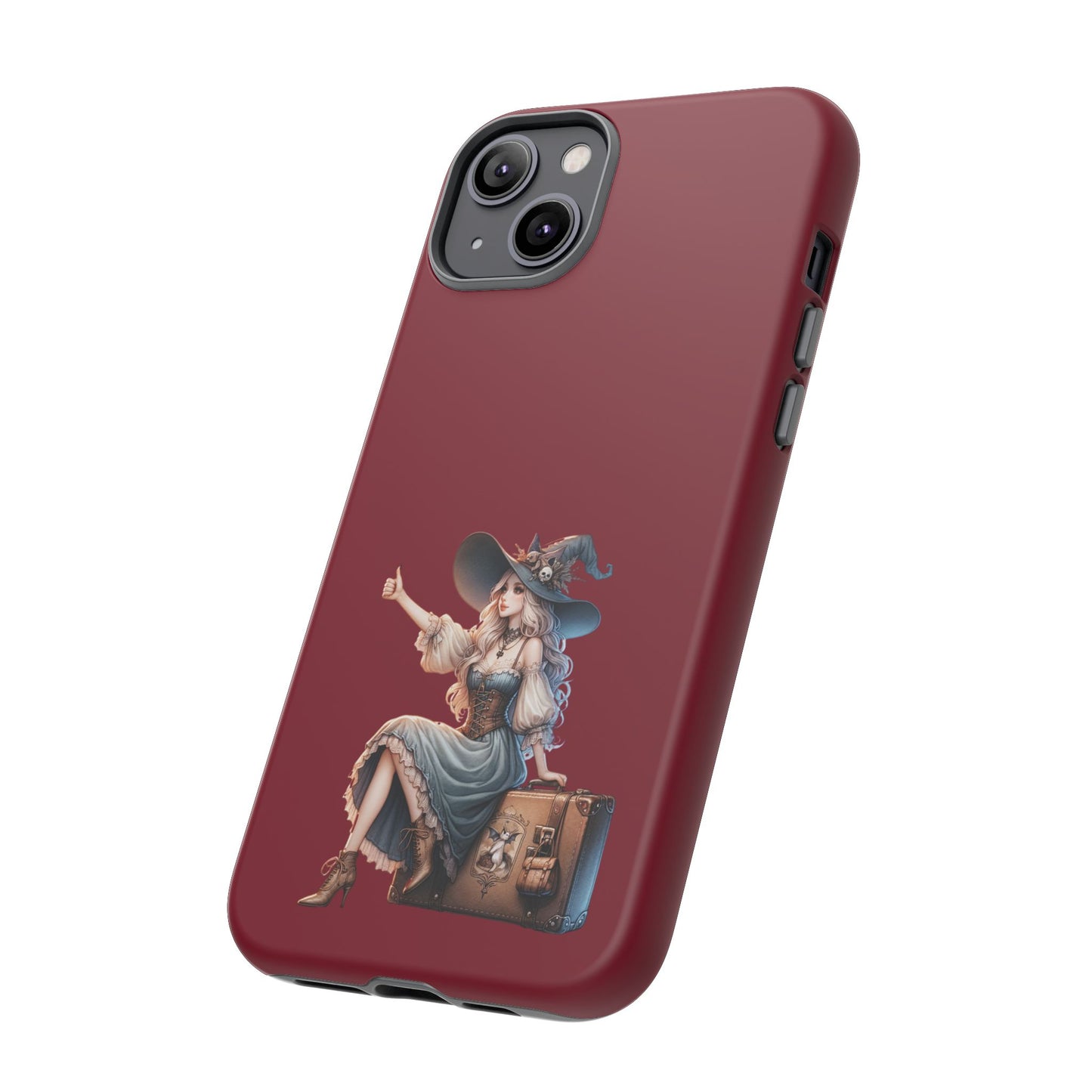 Witchy Phone Case - Magical, Durable - Halloween Gift, Cosplay Accessory, Cute Witch Design