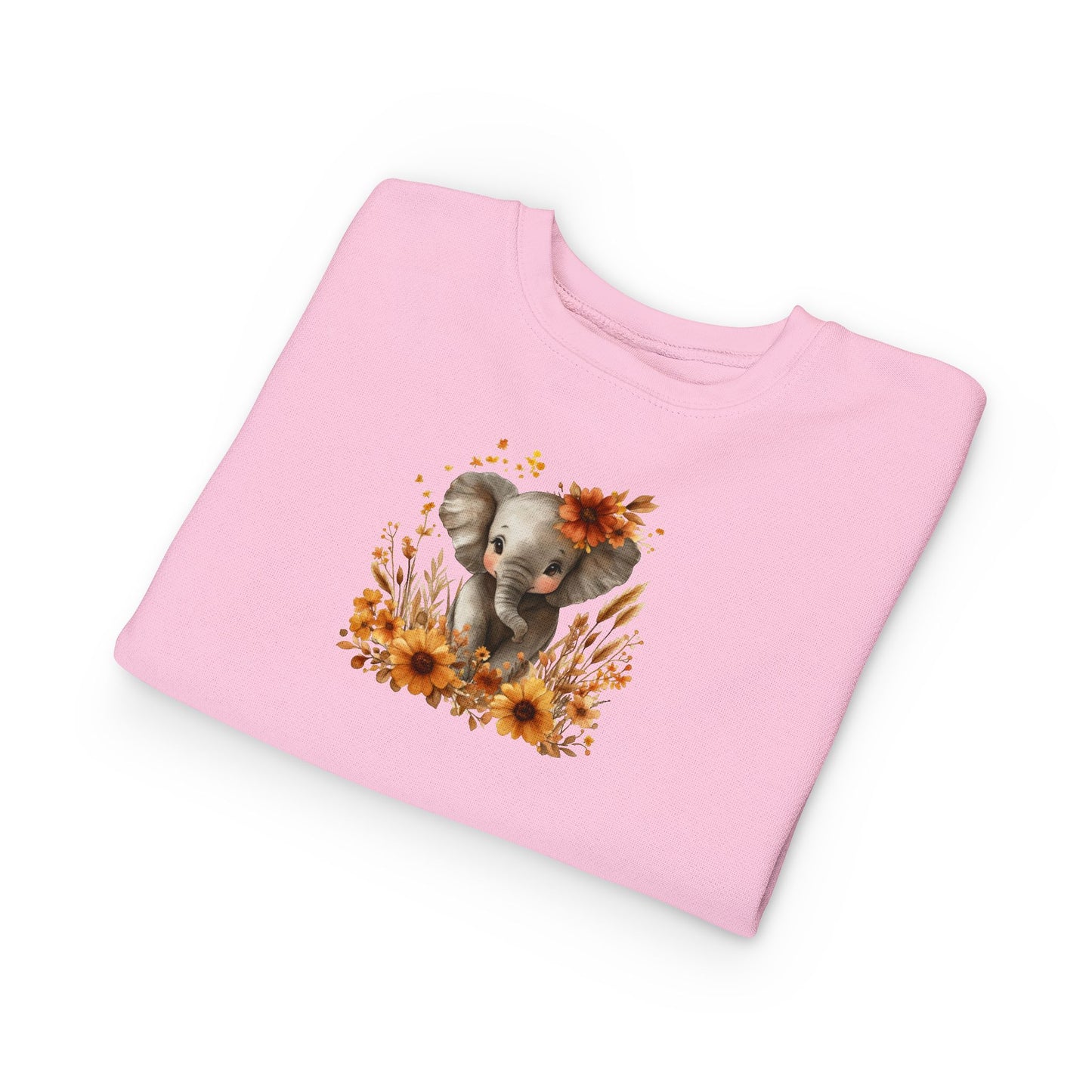 Adorable Elephant Toddler Sweatshirt - Cute Kids Apparel, Gift for Birthday, Baby Shower, Fall Fashion, Cozy Everyday Wear