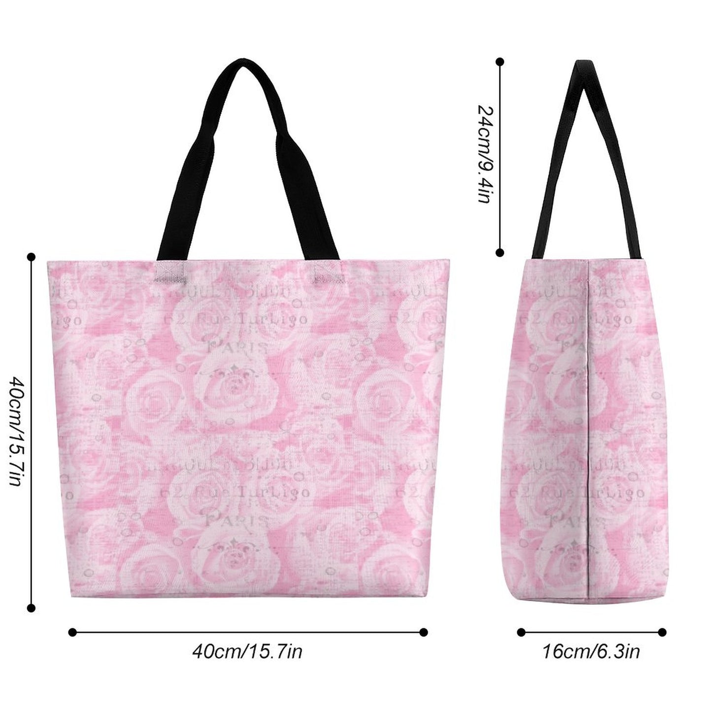 Large One Shoulder Shopping Bag (All-Over Printing)