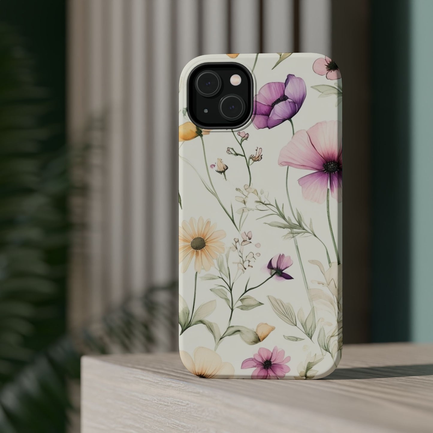 Floral Watercolor Magnetic Impact-Resistant Phone Case