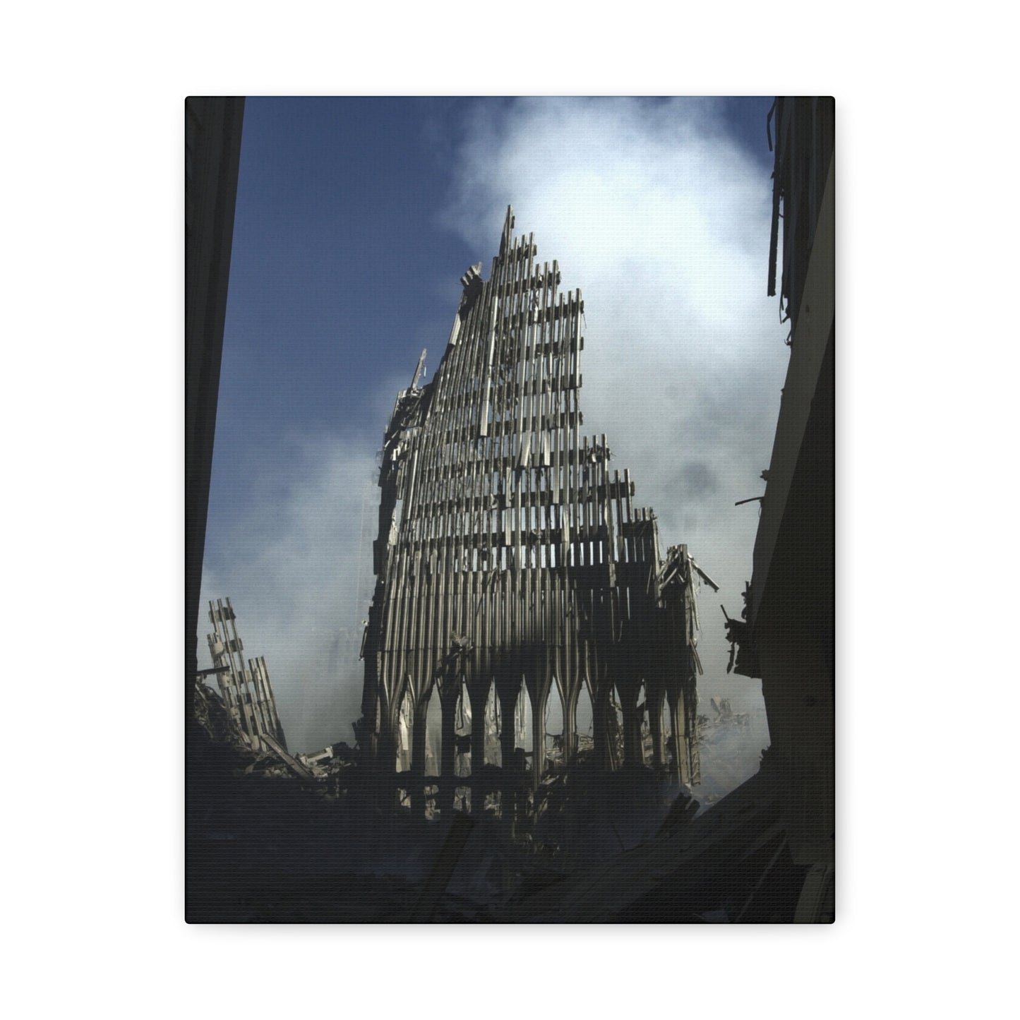 Matte Stretched Canvas - Ruined Cathedral Architectural Print