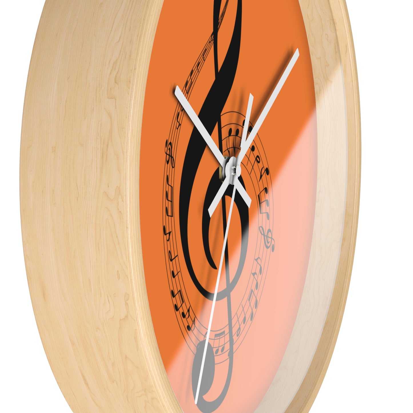 Musical Notes Wall Clock, Perfect Gift for Musicians, Music Lovers, Home Décor
