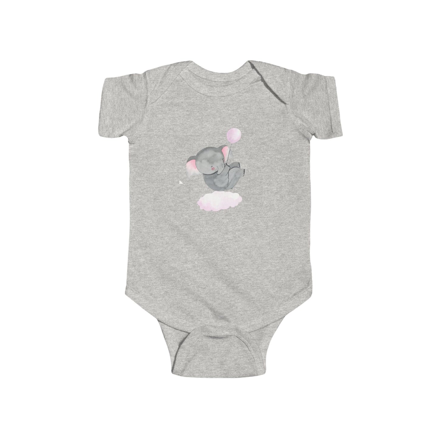 Cute Elephant Infant Bodysuit, Baby Shower Gift, Newborn Outfit, Toddler Wear, Adorable Baby Clothes