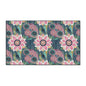 Floral Boho Heavy-Duty Floor Mat — Pink Lotus Pattern Rug